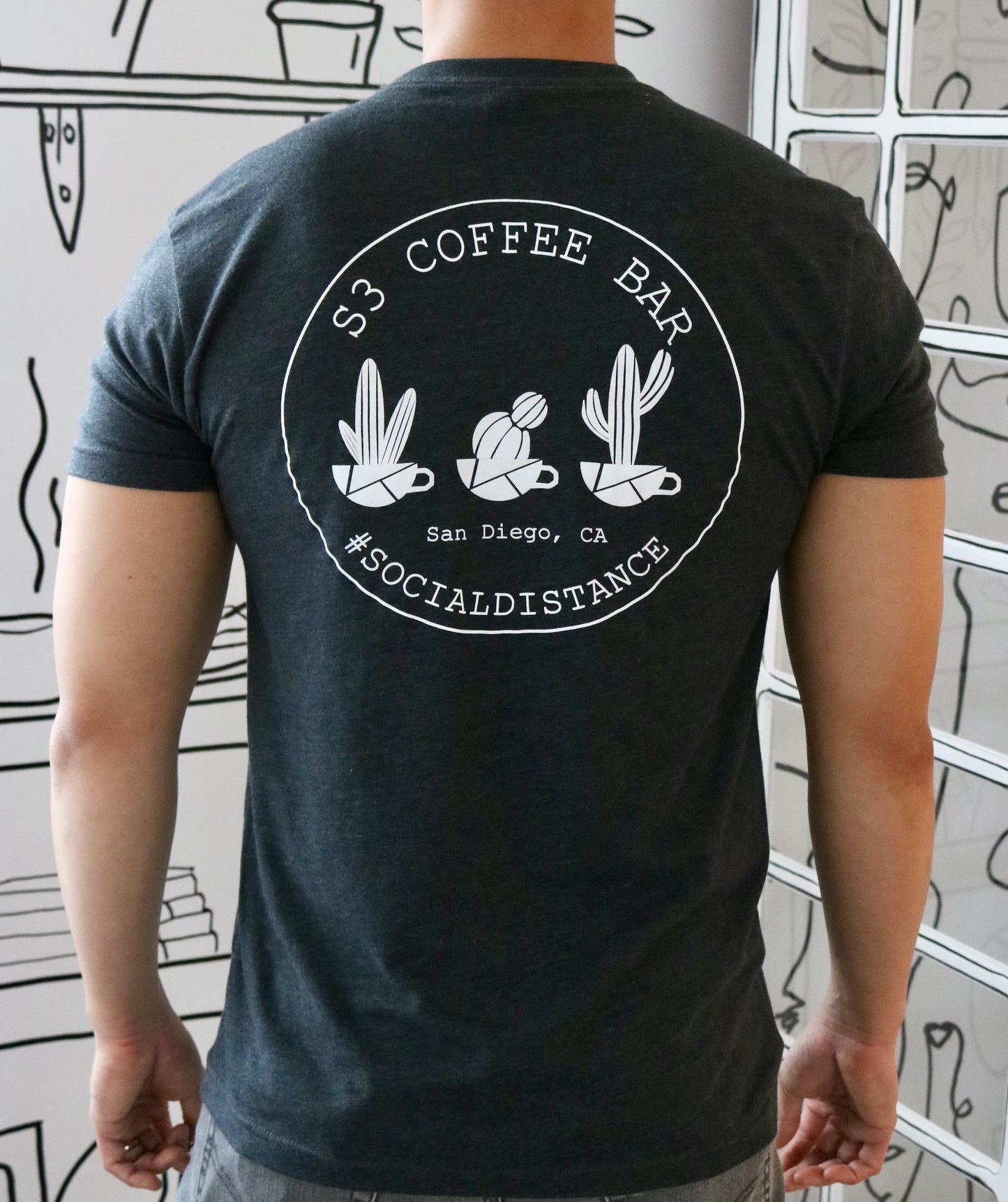 Pre-Order Item: "Me, Myself, & My S3 Coffee" CHARCOAL T-Shirt