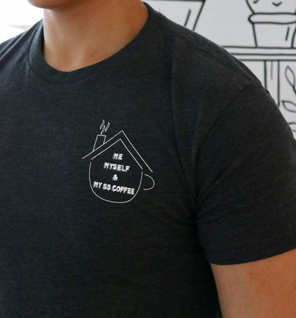 Pre-Order Item: "Me, Myself, & My S3 Coffee" CHARCOAL T-Shirt